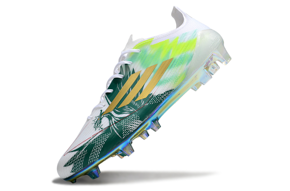 F50 Elite FG Laced Green/White Football Boots