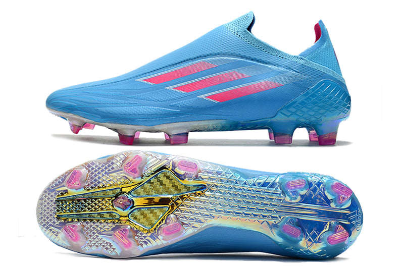 Unleash Your Speed: Men's Sapphire Edge Laceless X Speed Flow +FG Football Boots