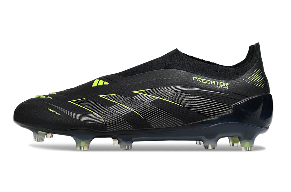 Predator Elite LL FG - Professional Football Boots in Black/Green