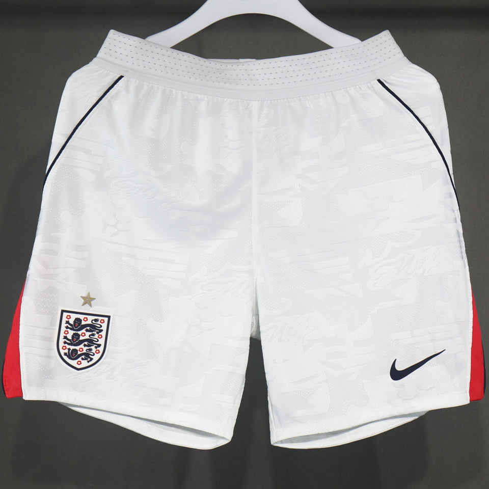 26/27 England Home Kit Shorts Player Version