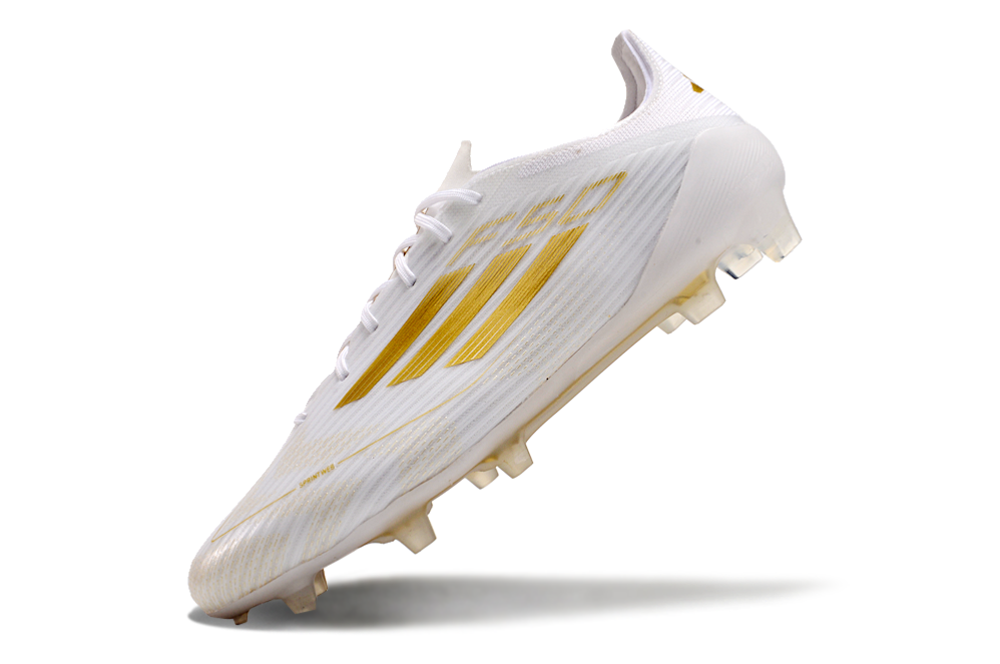 Adidas F50 Elite FG Laced - White & Gold Football Boots