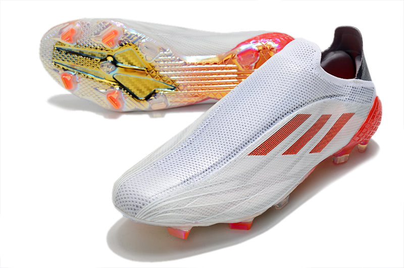 Adidas X Speedflow+ FG Laceless - White Spark Edition - Professional Football Boots