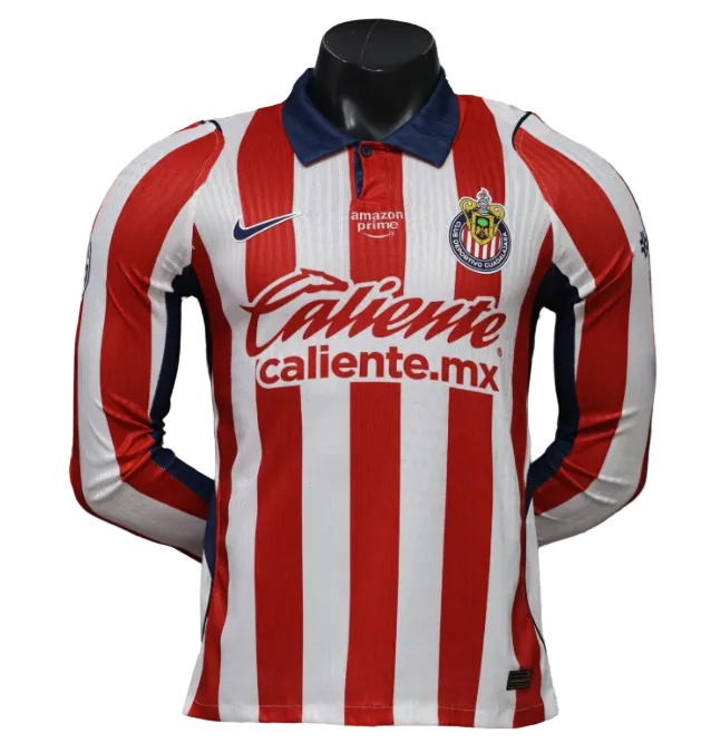 26/27 Chivas Long Sleeve Home Kit Player Version