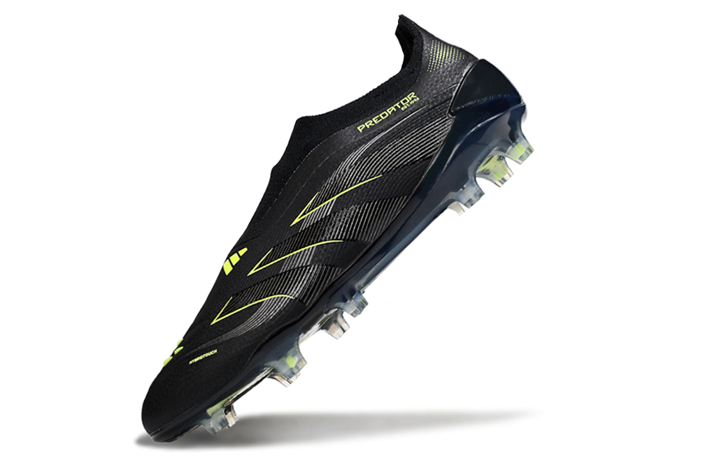 Predator Elite LL FG - Professional Football Boots in Black/Green