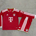 26/27 Bayern Munich Kids Long Sleeve Home Kit Stadium Version