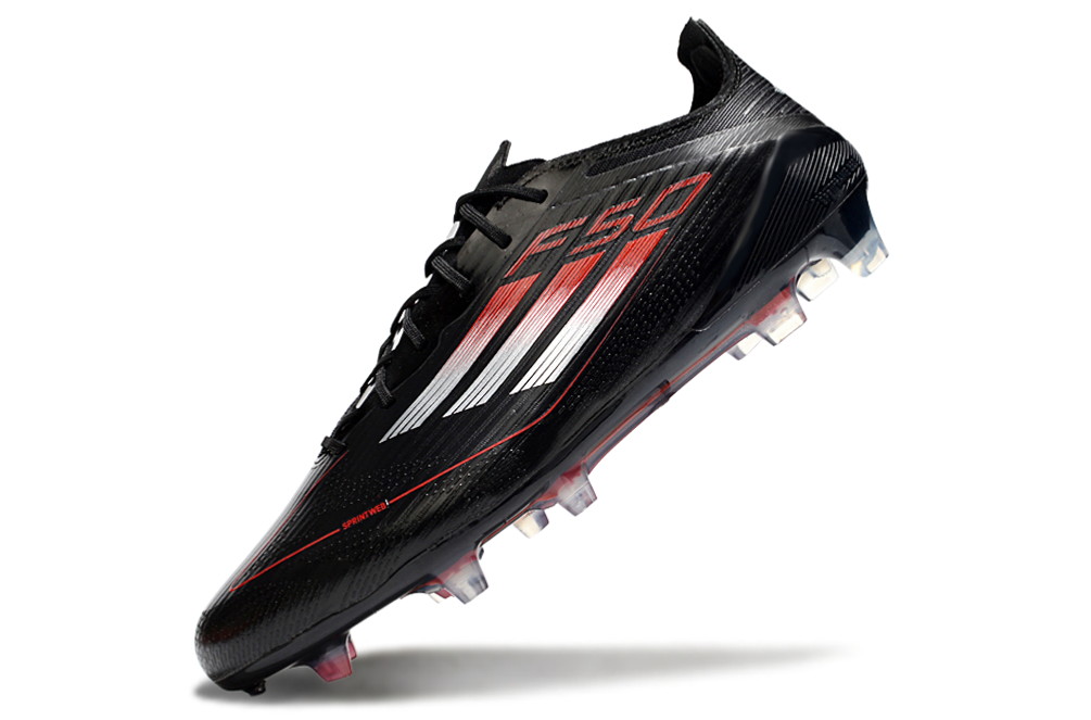 F50 Elite FG Laced - Professional Football Boots in Black/Red