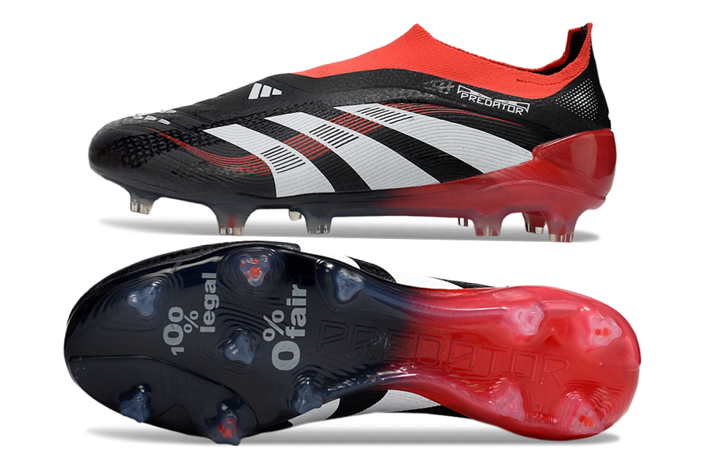Predator Elite LL FG Red/Black - Advanced Football Boots for Superior Grip and Control