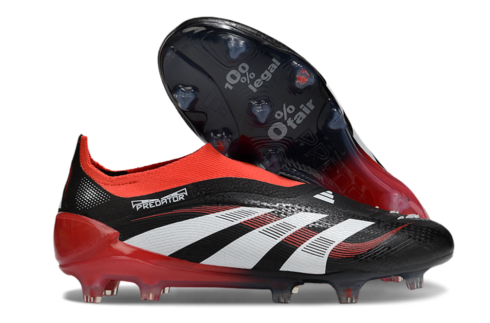 Predator Elite LL FG Red/Black - Advanced Football Boots for Superior Grip and Control