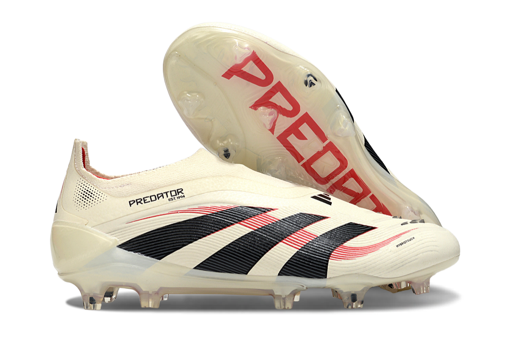 Predator Elite LL FG Football Boots - Beige/Red
