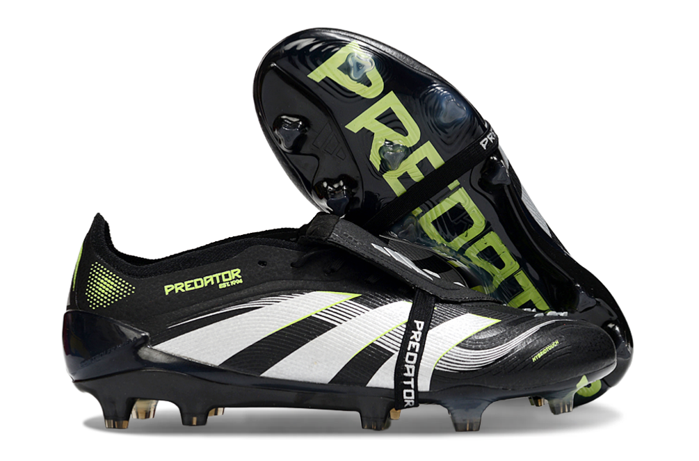 Predator Elite FT FG Football Boots - Black/Grey Performance Edition