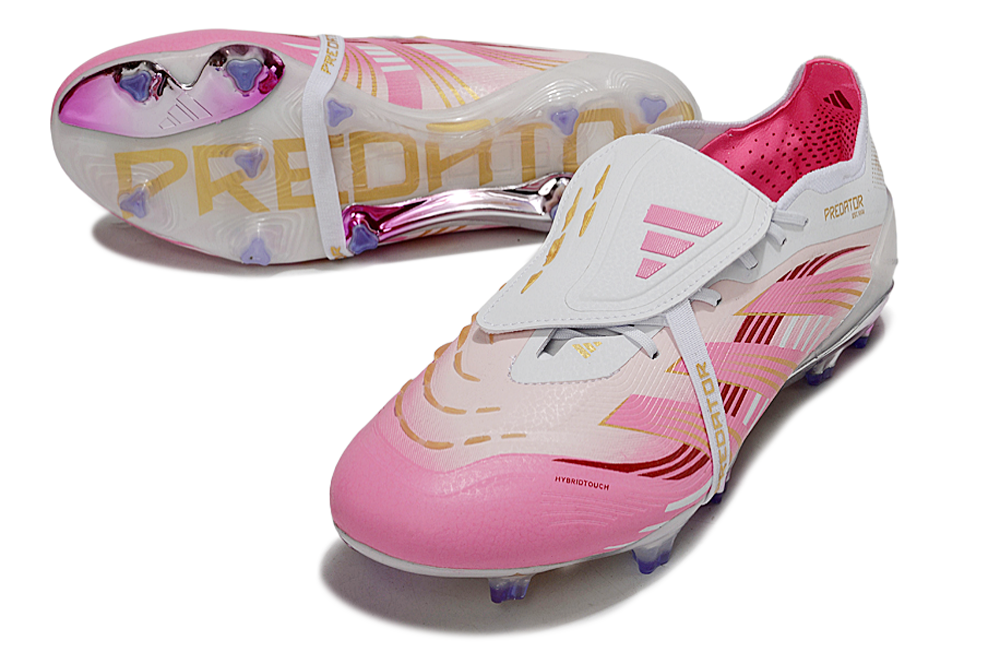 Predator Elite FT FG Football Boots - White/Pink - Professional Performance