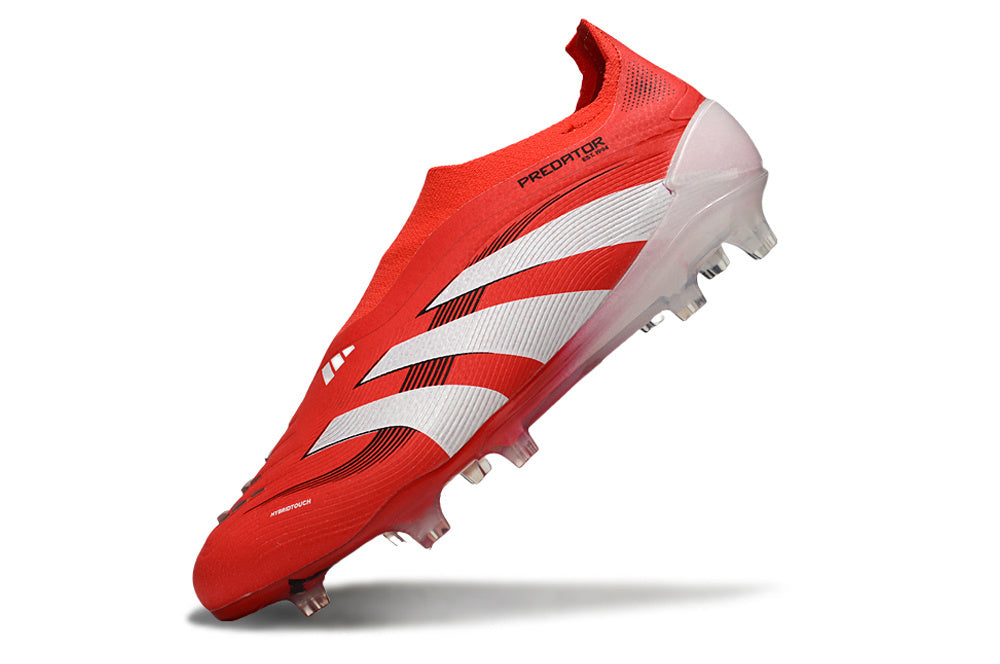 Predator Elite LL FG Red/White - Professional Football Boots for Superior Grip and Control