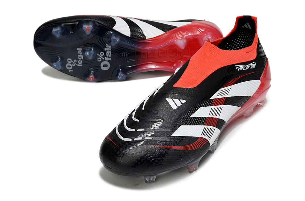 Predator Elite LL FG Red/Black - Advanced Football Boots for Superior Grip and Control
