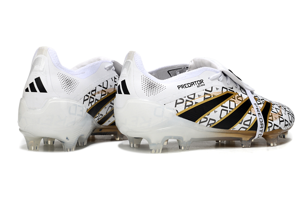Predator Elite FT FG Football Boots - White/Gold - Professional Grade