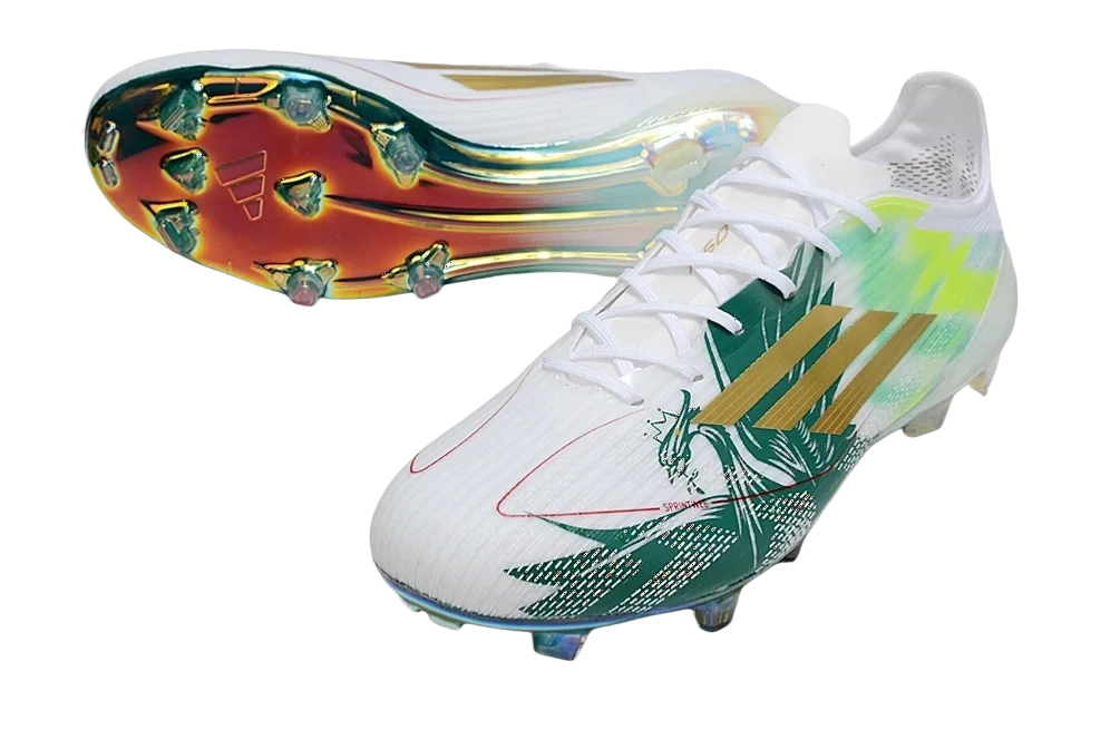 F50 Elite FG Laced Green/White