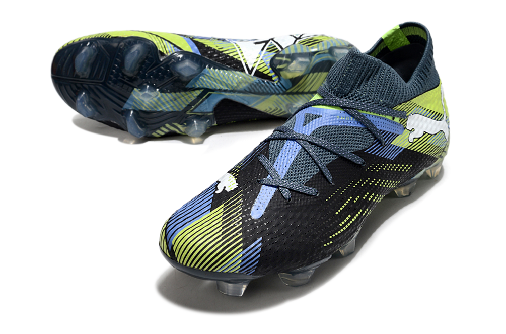 Future 7 Ultimate FG Football Boots - Black/Green