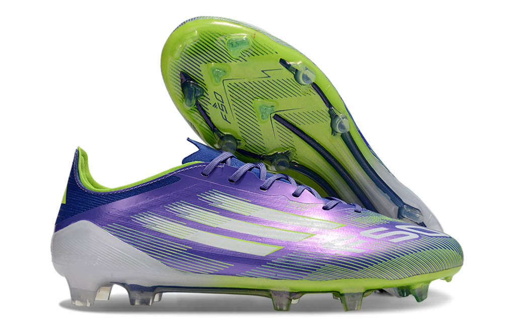 F50 Elite FG Laced - Purple/Green Football Boots