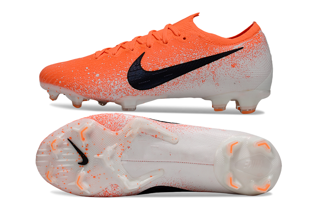 Nike Vapor 12 Elite FG Football Boots - Vibrant Orange/White