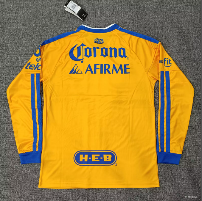 26/27 Tigres Long Sleeve Home Kit Stadium Version