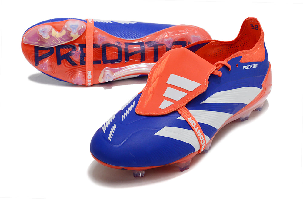 Predator Elite FT FG Blue Red - Professional Football Boots for Firm Ground
