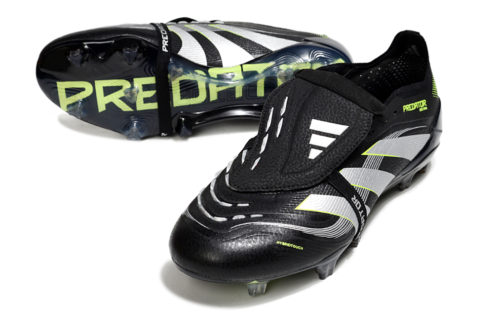 Predator Elite FT FG Football Boots - Black/Grey Performance Edition