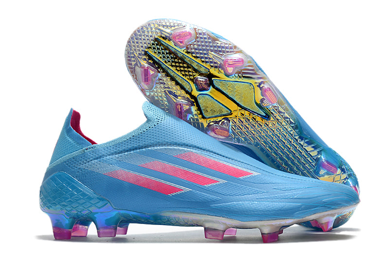 Unleash Your Speed: Men's Sapphire Edge Laceless X Speed Flow +FG Football Boots