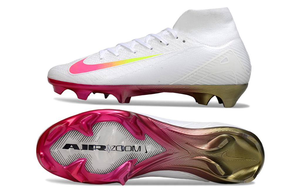 Nike Superfly 10 Elite FG Football Boots - White/Pink