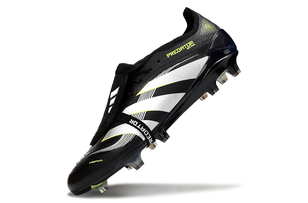 Predator Elite FT FG Football Boots - Black/Grey Performance Edition