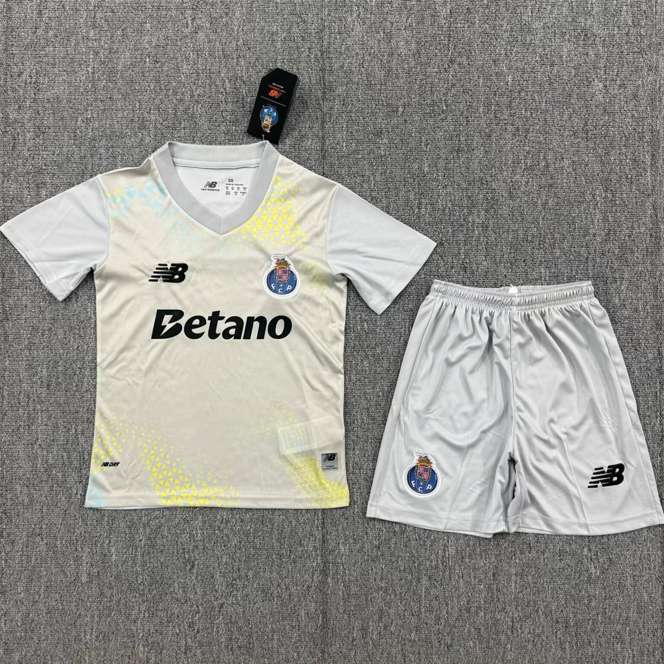 26/27 Porto Kids Grey GK Kit Stadium Version