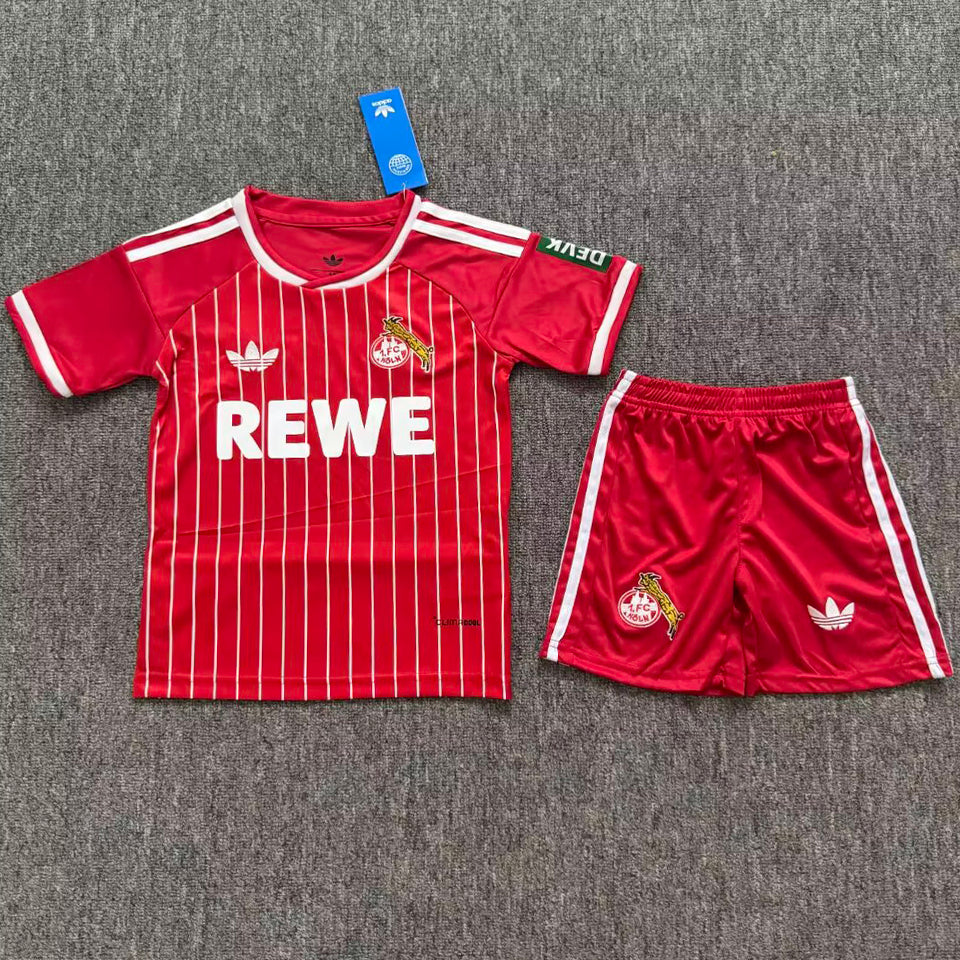 26/27 FC Köln Kids Away Kit Stadium Version