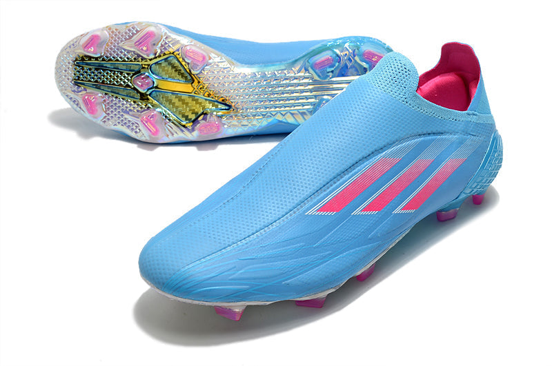 Unleash Your Speed: Men's Sapphire Edge Laceless X Speed Flow +FG Football Boots