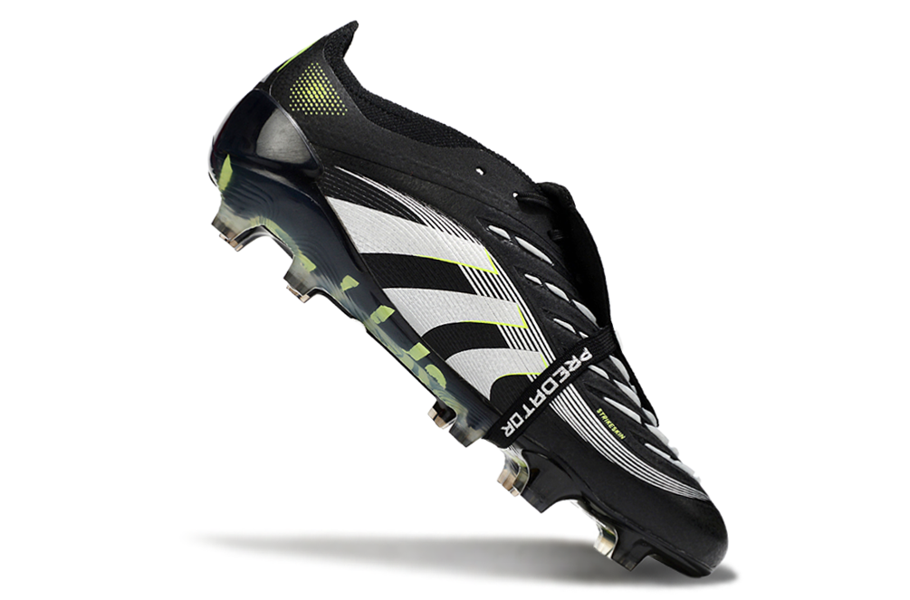 Predator Elite FT FG Football Boots - Black/Grey Performance Edition