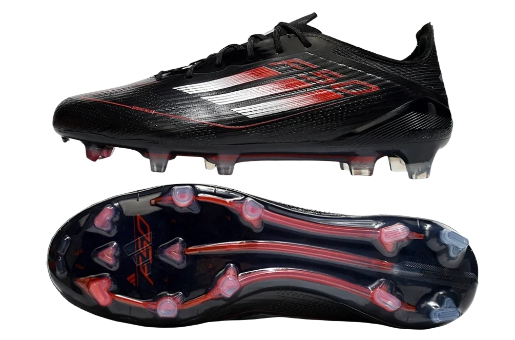 F50 Elite FG Laced Black/Red
