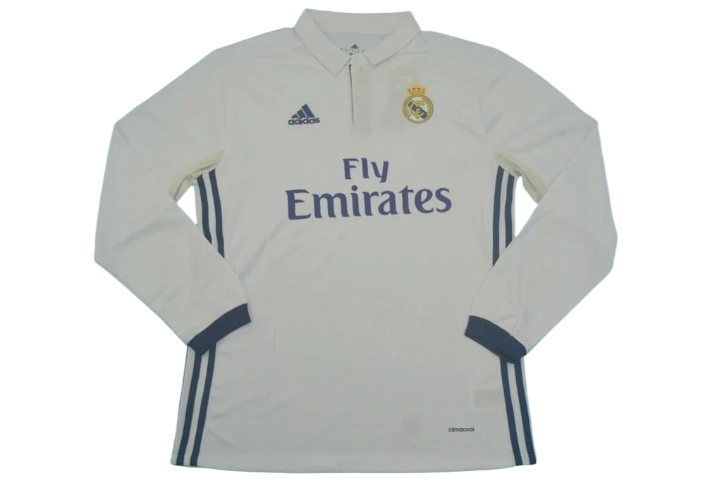 R. Madrid Home 16/17 Long Sleeve Retro Jersey