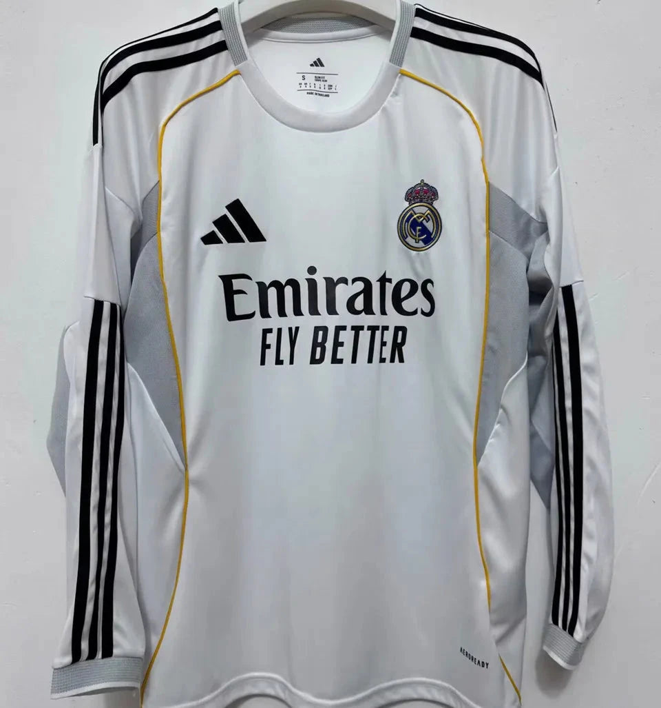 25/26 R.Madrid Long Sleeve Home Kit Stadium Version