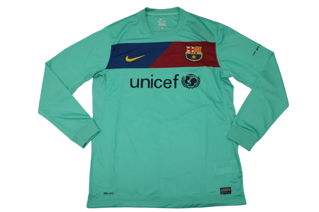 Barça 10/11 Away Long Sleeve Retro Club Jersey