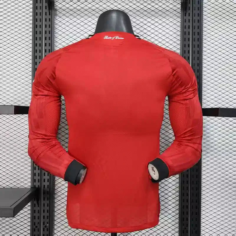25/26 Man. Utd. Long Sleeve Home Kit Player Version