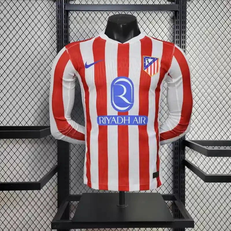 25/26 A.Madrid Long Sleeve Home Kit Player Version
