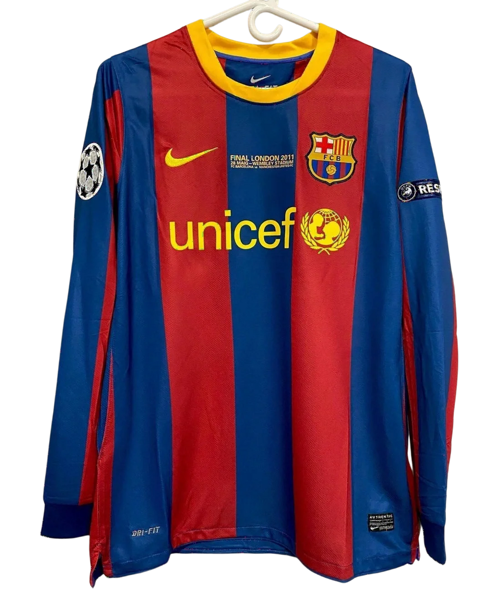 Barça Home 10/11 Long Sleeve Retro Jersey