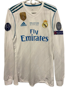 R. Madrid Home 17/18 Long Sleeve Retro Jersey