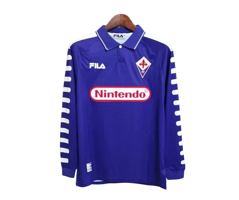Fiorentina Home 98/99 Long Sleeve Retro Jersey