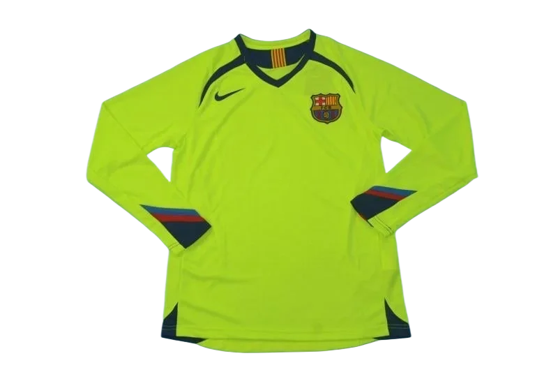 Barça 05/06 Away Long Sleeve Retro Club Jersey