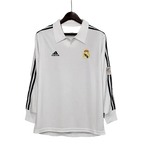 R. Madrid 01/02 Home Long Sleeve Retro Club Jersey