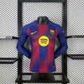 25/26 Barça Long Sleeve Home Kit Player Version