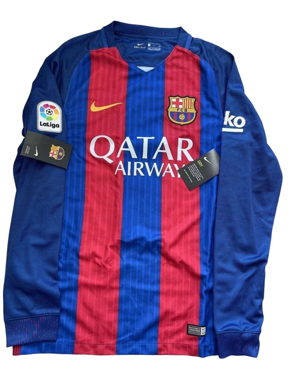 Barça Home 16/17 Retro Club Long Sleeve Jersey