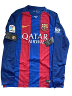 Barça Home 16/17 Retro Club Long Sleeve Jersey