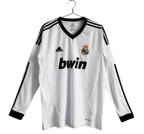 R. Madrid 12/13 Home Long Sleeve Retro Club Jersey