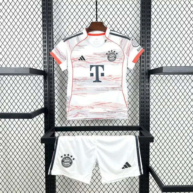 25/26 Bayern Munich Kids Away Kit Stadium Version