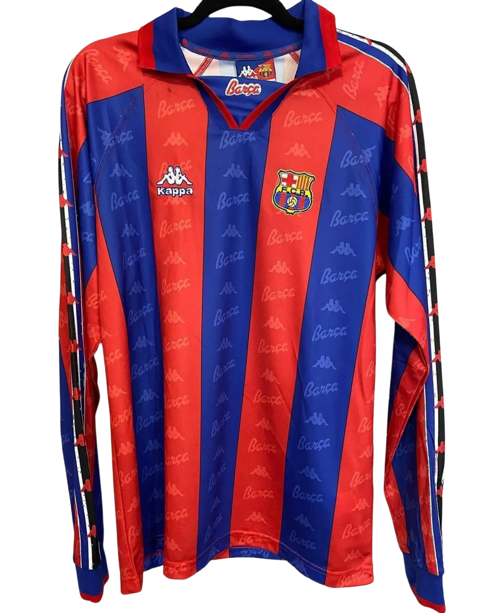 Barça Home 96/97 Long Sleeve Retro Jersey