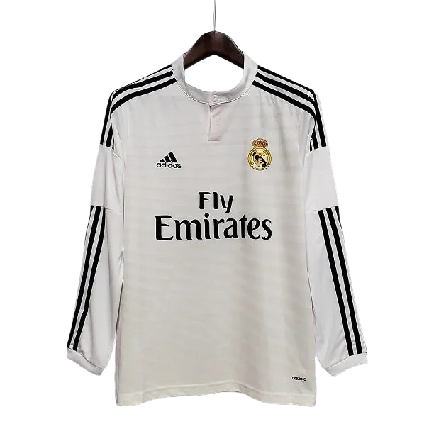 R. Madrid 14/15 Home Long Sleeve Retro Club Jersey